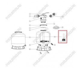 Дюзовая коробка 89011603 в комплекте с трубой для Aquaviva P400