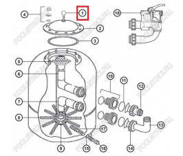 Манометр для фильтров Hayward серии NC, Polyester (NCX12008)