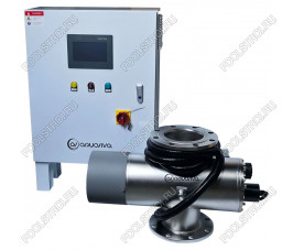 Уф установка AquaViva AVMUV 300 , до 300м3, DN250, 2*3КВт Автоочист, UV дат. , t дат.,сенс.дисп
