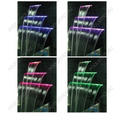 Стеновой водопад Aquaviva PB 300-25(L) с LED подсветкой (306х138х76 мм)