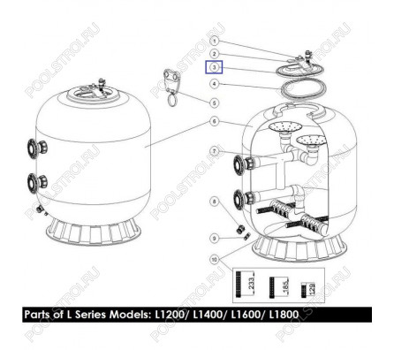 Смотровое окно для фильтра Aquaviva L1200-1800 (1161006)
