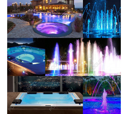 Прожектор светодиодный Aquaviva LED008 546LED (33 Вт) RGB